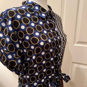 Belted High Low Dress